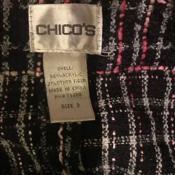 CHICOS Pink Button Up Collar Blouse & Skirt Outfit - Picture 4 of 8